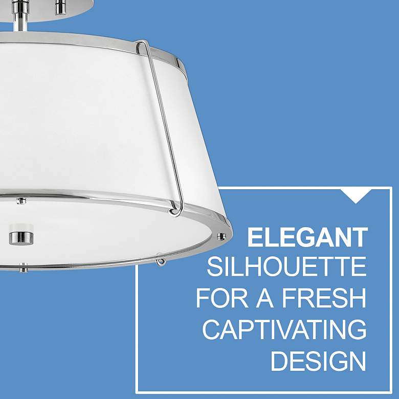 Image 6 Clarke 15" Wide Nickel Ceiling Light by Hinkley Lighting more views