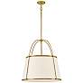 1_Clarke 24 1/2" Wide Lacquered Dark Brass Pendant Light