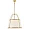 Clarke 24 1/2" Wide Lacquered Dark Brass Pendant Light
