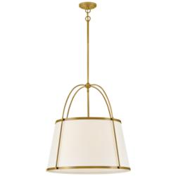 Clarke 24 1/2" Wide Lacquered Dark Brass Pendant Light