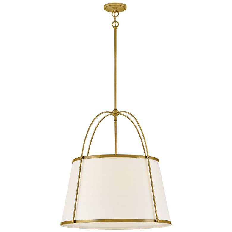 Image 2 Clarke 24 1/2" Wide Lacquered Dark Brass Pendant Light more views