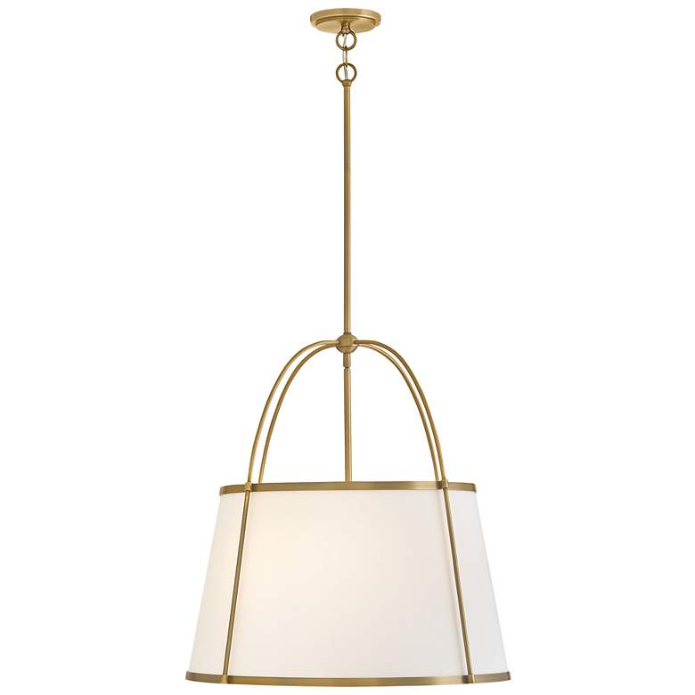 Image 3 Clarke 24 1/2" Wide Lacquered Dark Brass Pendant Light more views