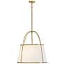 3_Clarke 24 1/2" Wide Lacquered Dark Brass Pendant Light more views