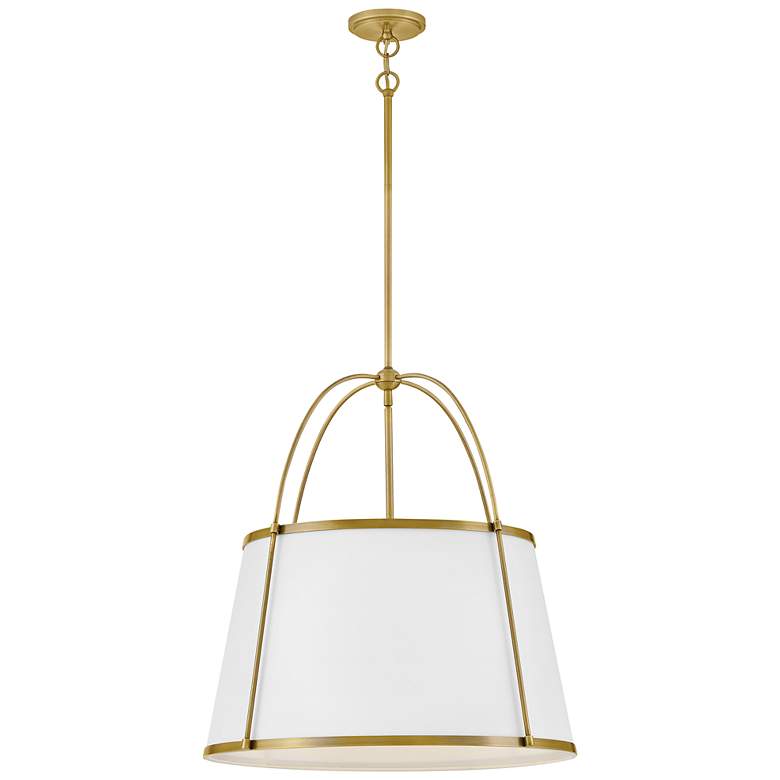 Image 4 Clarke 24 1/2" Wide Lacquered Dark Brass Pendant Light more views