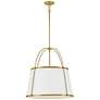 4_Clarke 24 1/2" Wide Lacquered Dark Brass Pendant Light more views