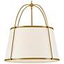 5_Clarke 24 1/2" Wide Lacquered Dark Brass Pendant Light more views