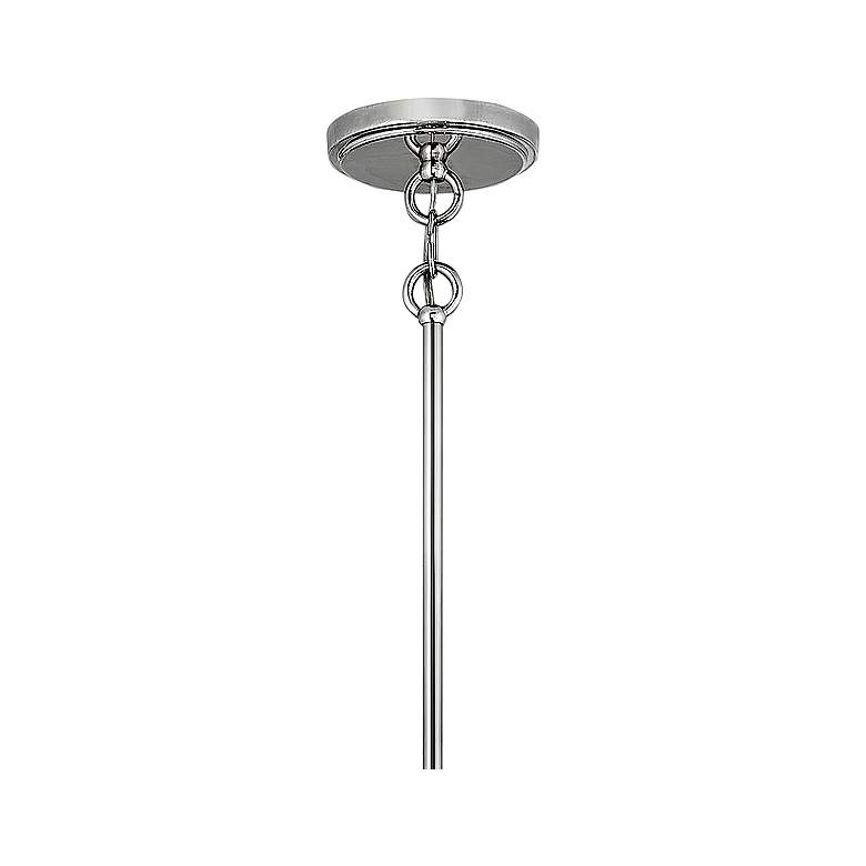 Image 4 Clarke 24 1/2" Wide Polished Nickel and White Pendant Light more views