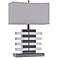 Claro 20"H Polished Nickel Acrylic Accent Table Lamp
