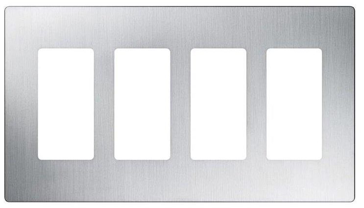 Arlec 2-Gang 250W Dimmer Metal Light Switch | Screwed Faceplate | 2-Way Push On/Off | Compatible With LED And Halogen Lamps | Polished Chrome Finish | 85 X 85 X 43mm - View #8