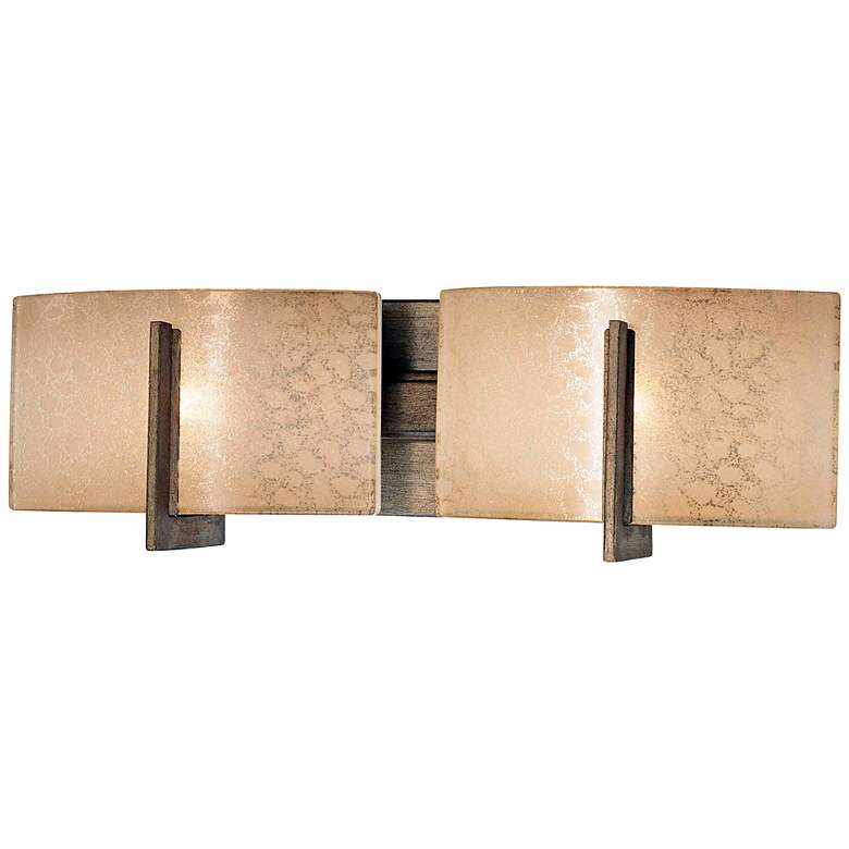 Image 1 Clarte Collection 17 3/4 inch Wide Iron 2-Light Bath Light
