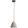 1_Clarus 10" LED Pendant in Grey Cement