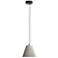 Clarus 10" LED Pendant in Grey Cement