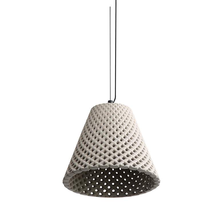 Image 3 Clarus 10" LED Pendant in Grey Cement more views