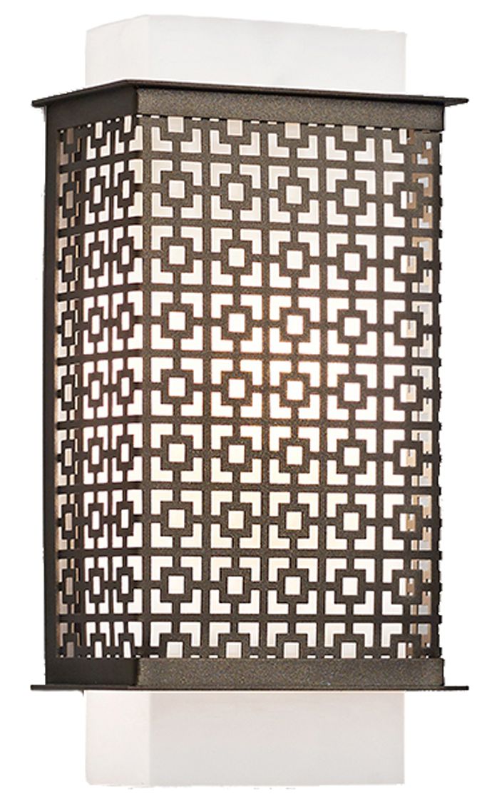 Clarus 13.5" High Smokey Brass|Opal Acrylic ADA Sconce Triac LED