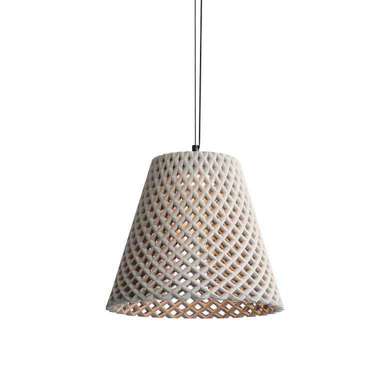 Image 2 Clarus 14" LED Pendant in Grey Cement more views