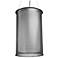 Clarus 18" Wide Dark Iron and Opal Acrylic Pendant 0-10V LED