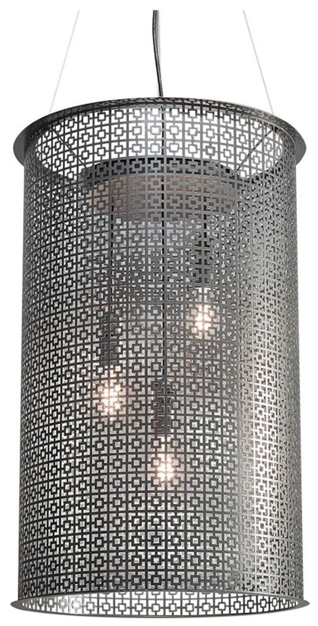 Clarus 18" Wide Smoked Silver Pendant LED Retrofit