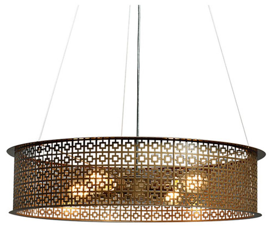 Clarus 24" Wide Medieval Bronze Pendant
