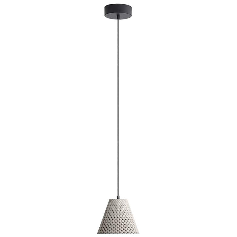 Image 1 Clarus 8" LED Pendant in Grey Cement