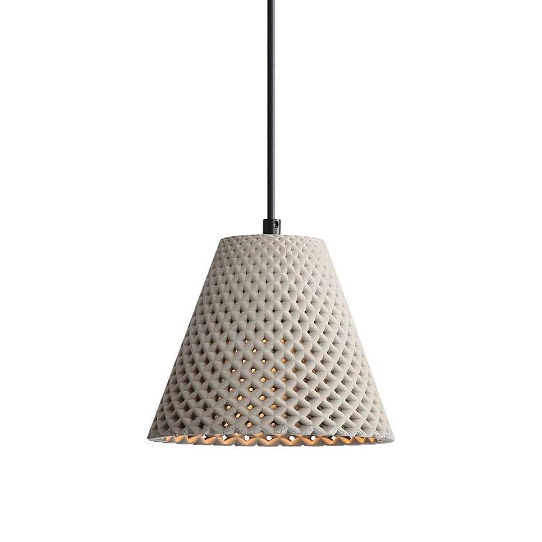 Image 2 Clarus 8" LED Pendant in Grey Cement more views