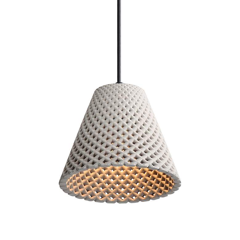 Image 4 Clarus 8" LED Pendant in Grey Cement more views
