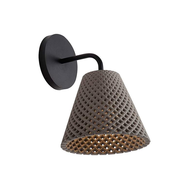 Image 4 Clarus LED 8" Wall Sconce - Outdoor in Grey Cement more views