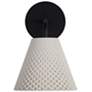 1_Clarus LED 8" Wall Sconce - Outdoor in White Sandstone Cement