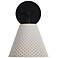 Clarus LED 8" Wall Sconce - Outdoor in White Sandstone Cement