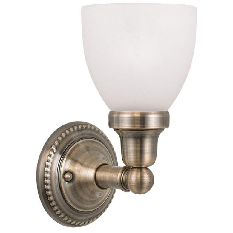 Image 2 Classic 1 Light Antique Brass Bath Vanity