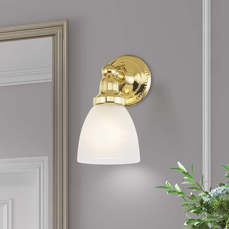 Image 1 Classic 1 Light Polished Brass Bath Vanity