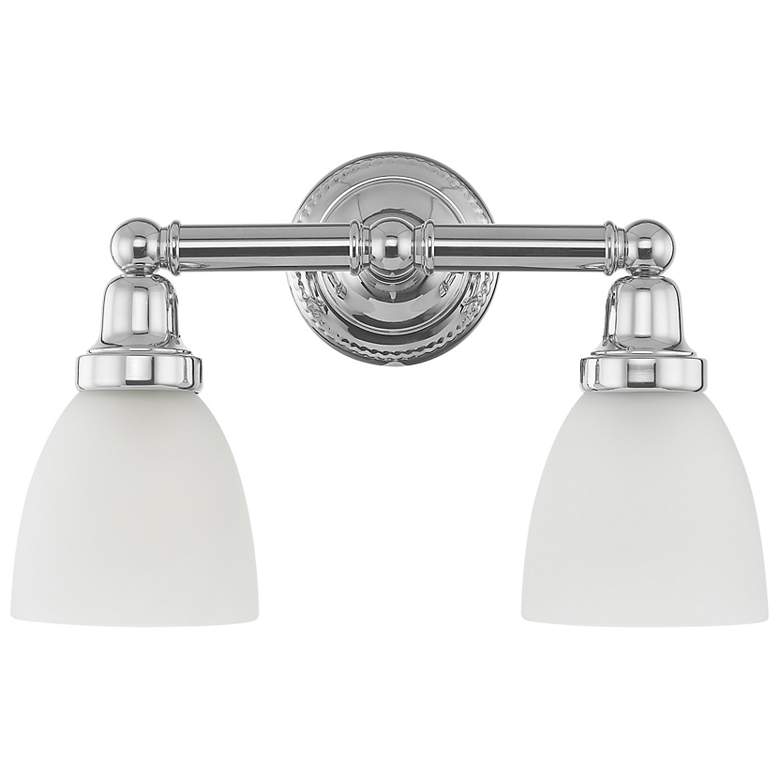 Image 4 Classic 10" High Polished Chrome 2-Light Wall Sconce more views