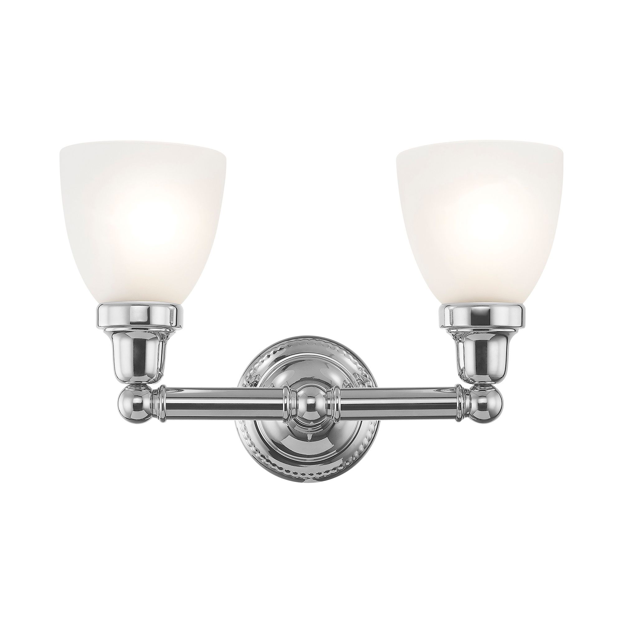 Classic 10" High Polished Chrome 2-Light Wall Sconce