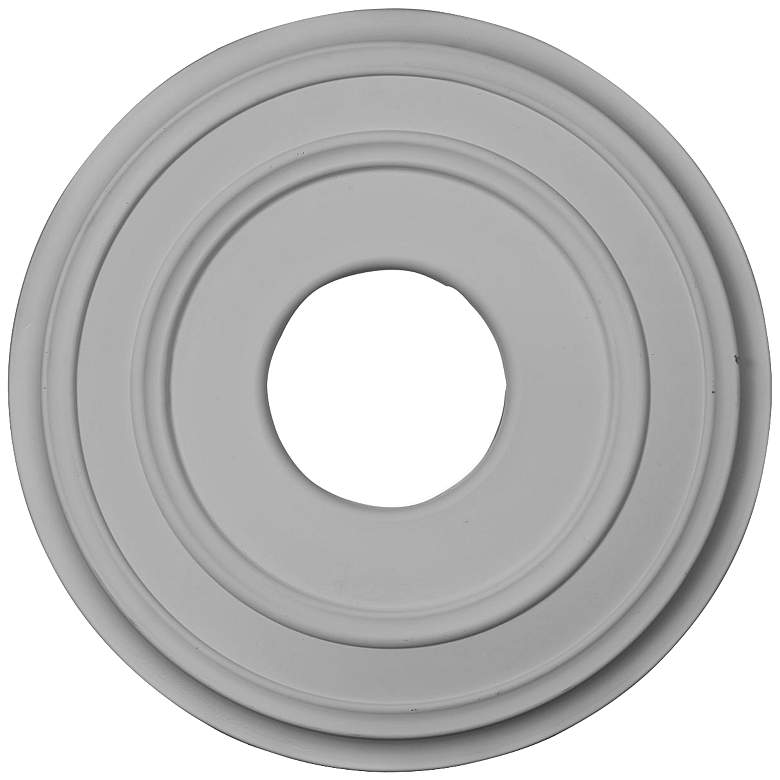 Image 1 Classic 12 1/2" Wide Primed Round Ceiling Medallion