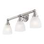 5_Classic 3-Light 10-in Brushed Nickel Bell Vanity Light more views
