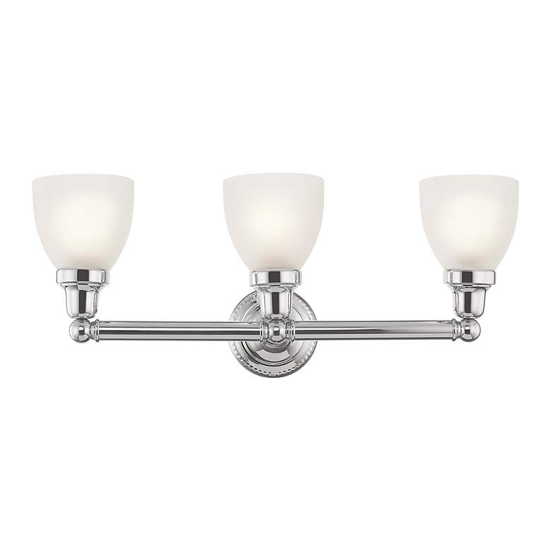 Image 7 Classic 3 Light Polished Chrome Bath Vanity more views
