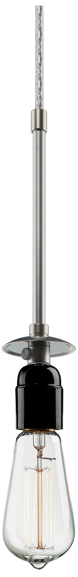 Image 2 Classic 9.6" Matte Chrome Pendant w/ Canary Yellow Aluminum Shade more views