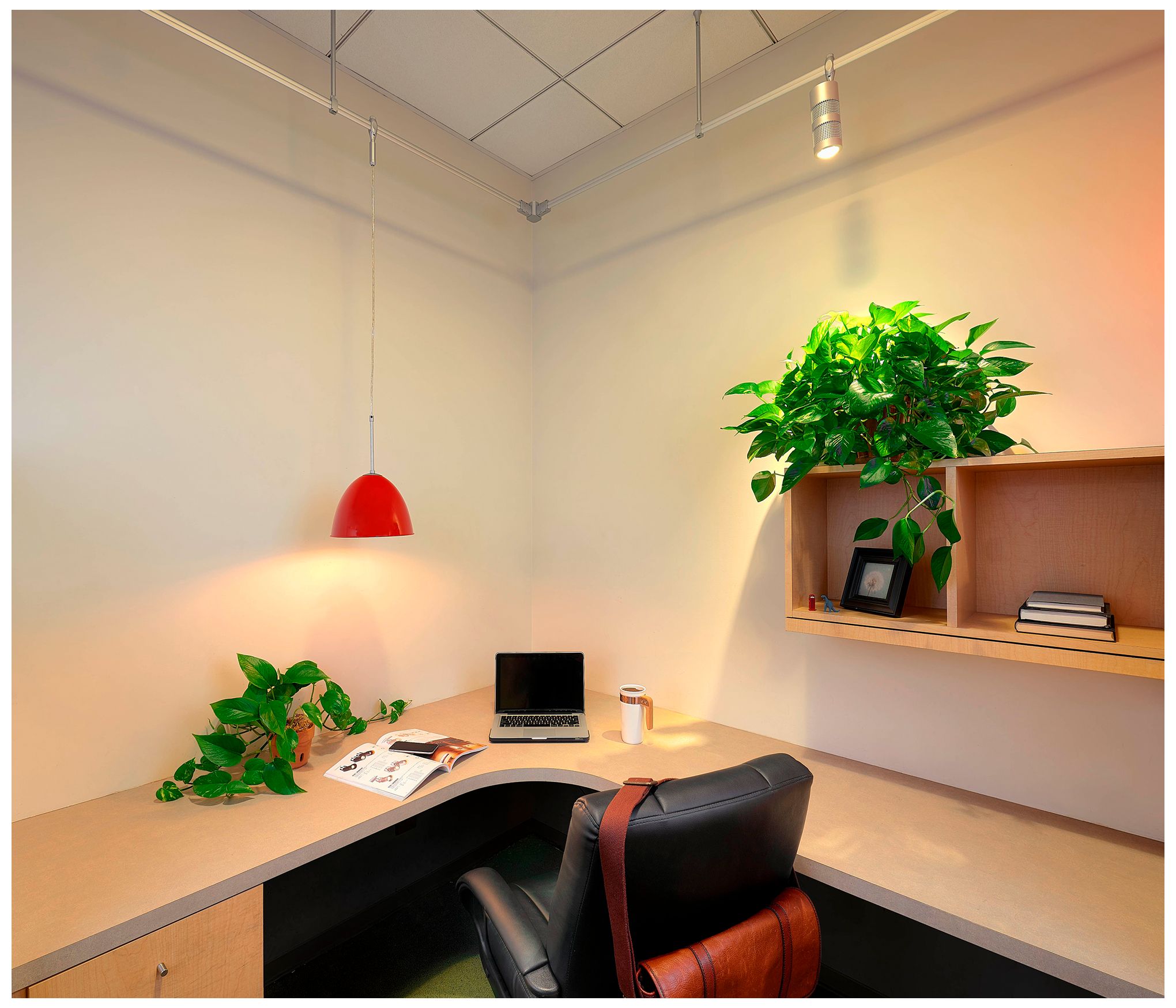 Image 5 Classic 9.6" Matte Chrome Pendant w/ Gypsy Red Aluminum Shade more views