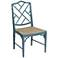 Classic Bamboo Blue Side Chair