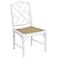 Classic Bamboo White Side Chair
