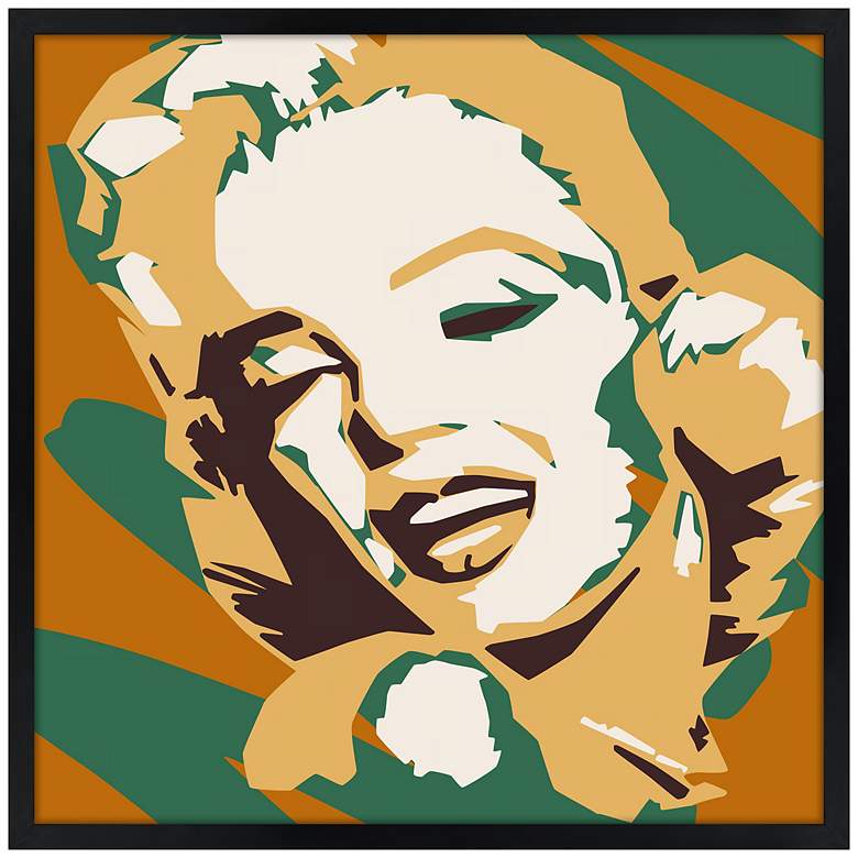 Image 1 Classic Blonde II 21" Square Black Giclee Wall Art