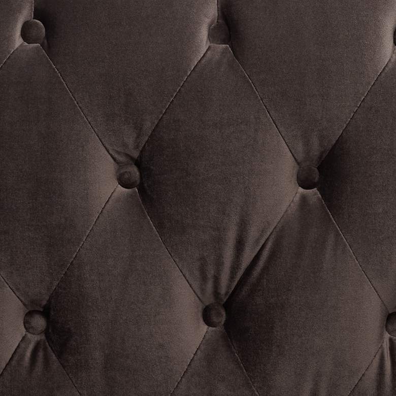Image 4 Classic Chocolate Brown Tufted Armchair more views