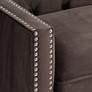 5_Classic Chocolate Brown Tufted Armchair more views