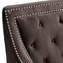 6_Classic Chocolate Brown Tufted Armchair more views