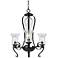Classic Collection 23 1/2" Wide Black Iron Chandelier