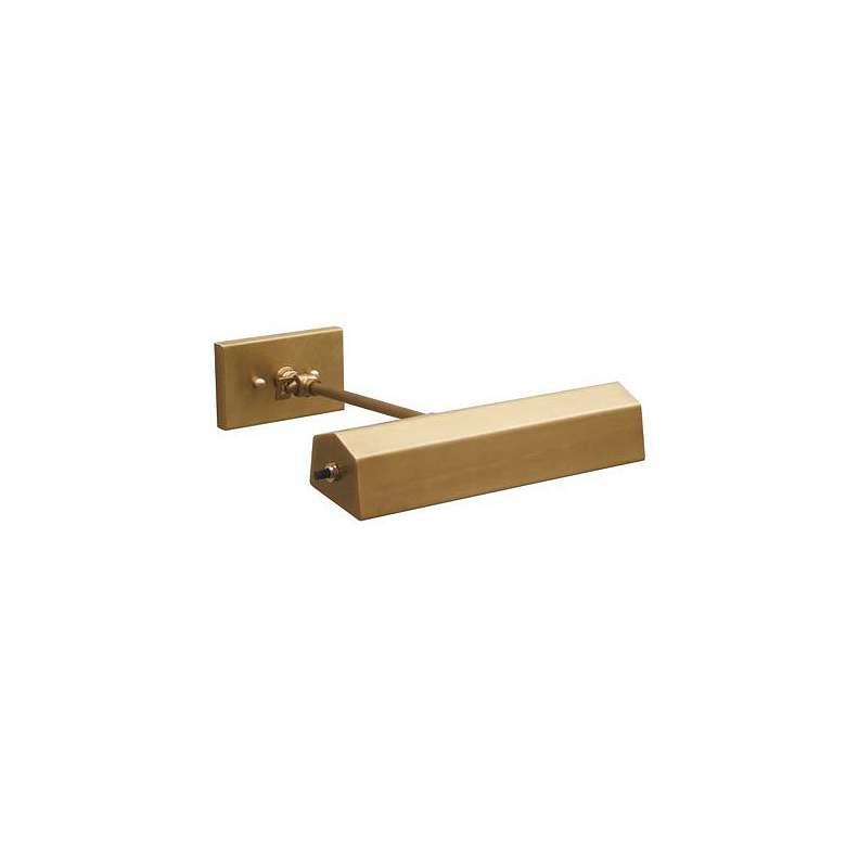 Image 1 Classic Contemporary 10" Wide Weathered Brass Picture Light