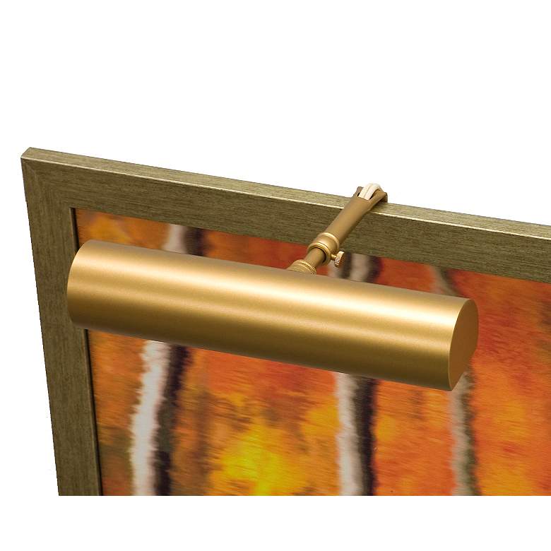 Image 1 Classic Contemporary 9" Wide Gold Plug-In Picture Light