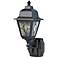 Classic Cottage Black Motion Sensor Outdoor Wall Light