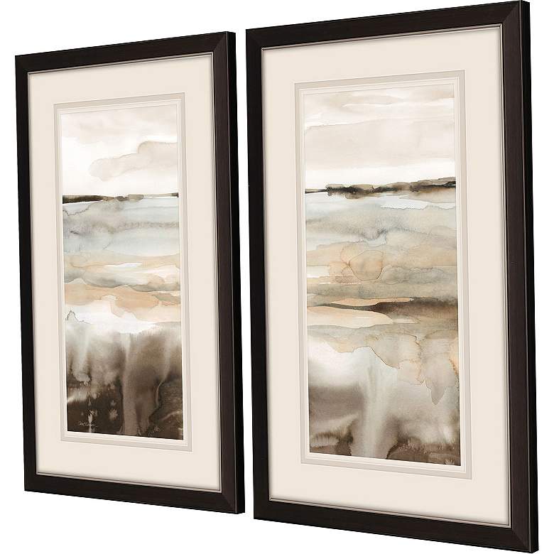 Image 2 Classic Field 21"W x 33"H Framed Art Set of 2 more views