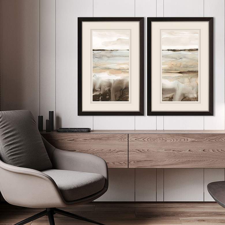 Image 4 Classic Field 21"W x 33"H Framed Art Set of 2 more views