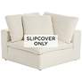 1_Classic Natural Linen Slipcover for Skye Peyton Corner Sectional Chairs
